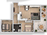 Flat 3.5 Rooms Ardon