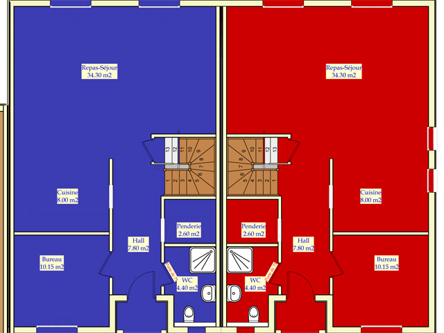 Собственность - Belmont-sur-Yverdon - вилла иммеющая ощие стены с другими виллами 5.5 комната