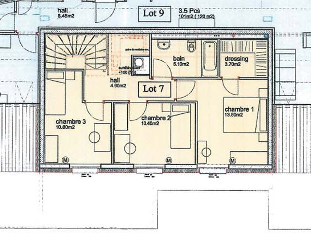 Orbe 1350 VD - двух уровненная квартира 4.5 комната - ТиссоТ Недвижимость
