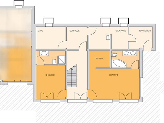 Собственность - Chernex - вилла иммеющая ощие стены с другими виллами 8 комната