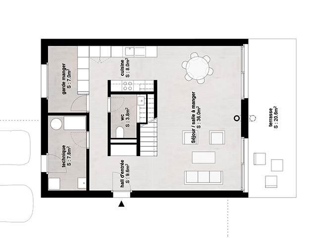 Собственность - Portalban - вилла по типовой застройке 5.5 комната
