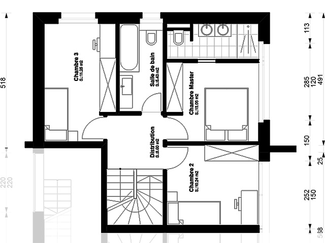 St-Prex 1162 VD - двух уровненная квартира 4.5 комната - ТиссоТ Недвижимость