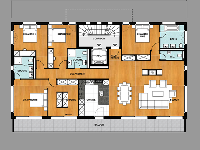 Crans-Montana - Appartement 5.5 Zimmer - Alpine Real Estate Immobilien Alpen Berge TissoT
