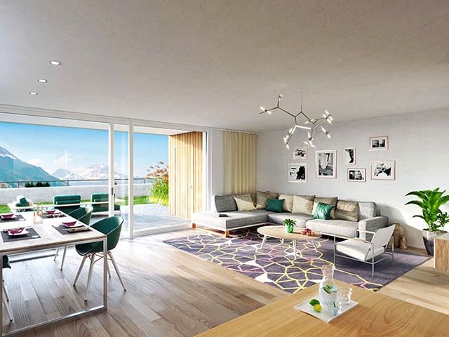 Charmey (Gruyère) - Villa mitoyenne 4.5 Zimmer - Lux-Homes Berge Alpen Immobilien Prestige Charme Luxus TissoT