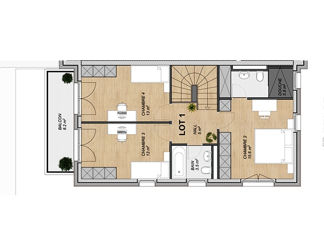 Attalens TissoT Immobilier : Duplex 3.5 pièces