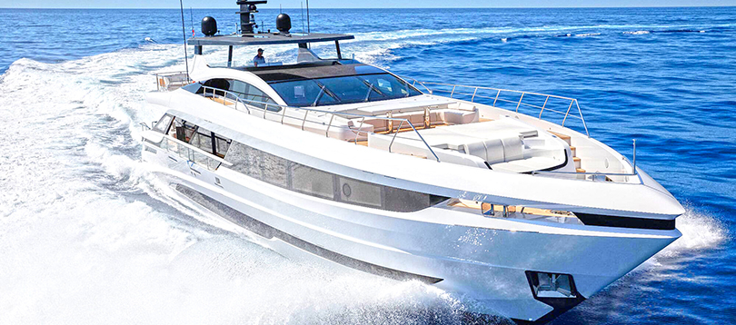 Acheter Superyacht Mangusta GranSport 33 Overmarine TissoT Yachts Switzerland