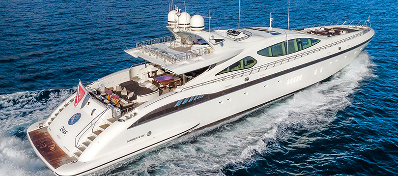 Acheter Superyacht Mangusta 165 Overmarine TissoT Yachts Switzerland