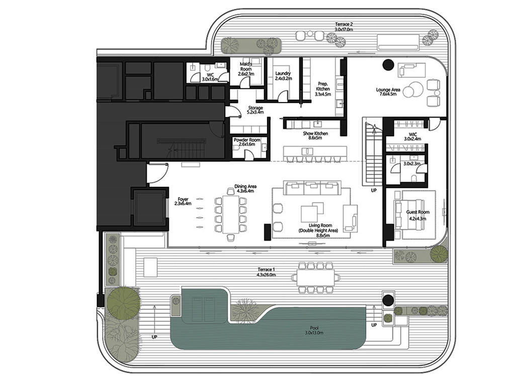 real estate - Dubai - Flat 11.0 rooms