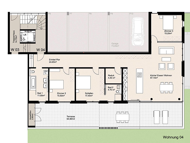 Zeiningen - Appartement 4.5 pi&egrave;ces