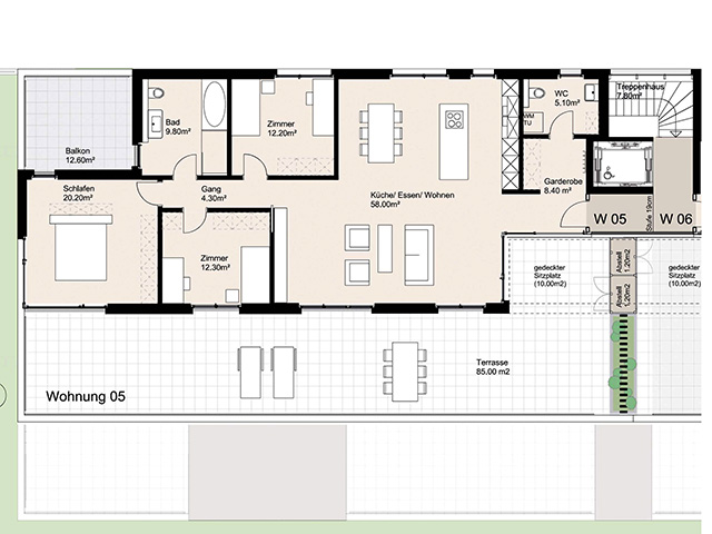 Zeiningen - Appartement 4.5 pi&egrave;ces