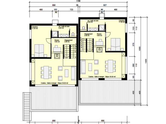 Pomy TissoT Immobilier : Villa contiguë 6.5 pièces