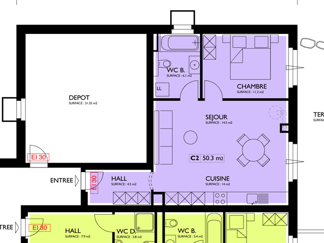Evolène TissoT Realestate : Flat 2.5 rooms