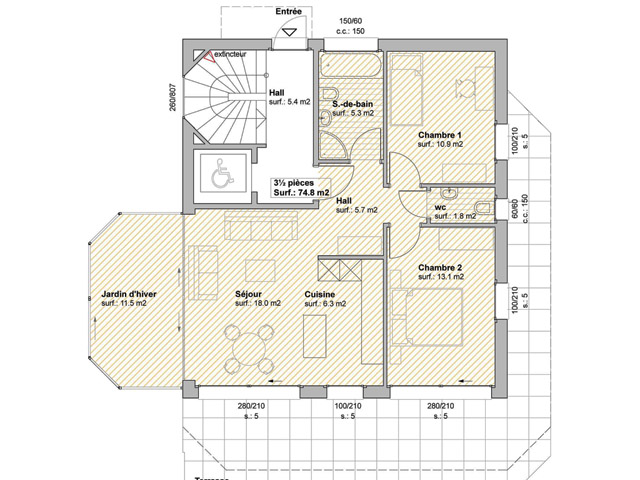 Pully TissoT Immobiliare : Appartamento 3.5 rooms