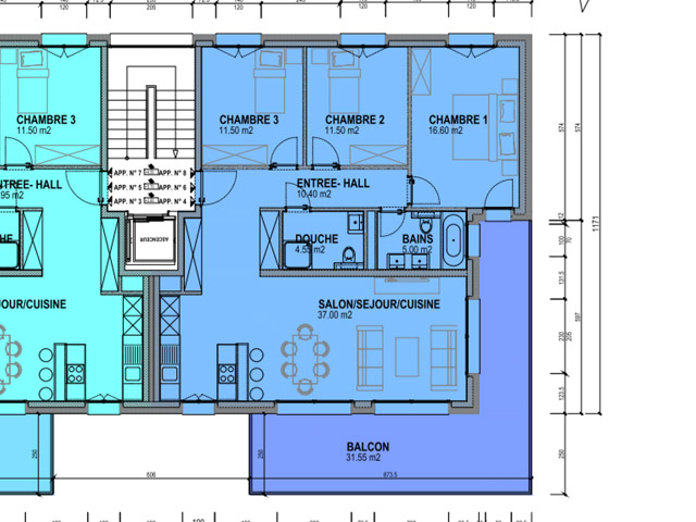 real estate - Bex - Flat 4.5 rooms