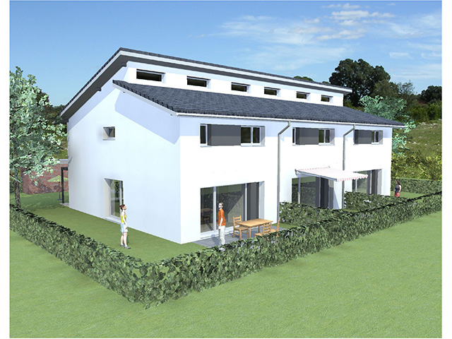Bien immobilier - Estavayer-le-Lac - Villa contiguë 4.5 pi&egrave;ces
