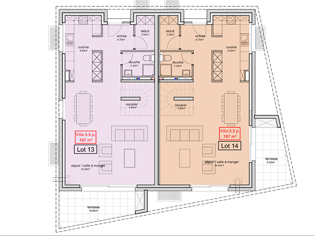 Echallens TissoT Immobiliare : Ville gemelle 5.5 rooms