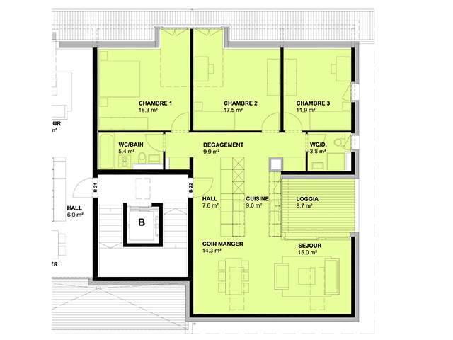 Vaulruz TissoT Immobiliare : Appartamento 4.5 rooms