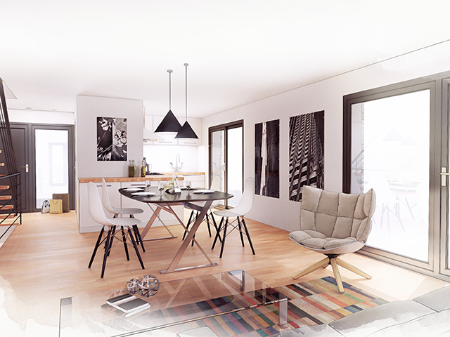 Orbe TissoT Immobilier : Villa mitoyenne 5.5 pi&egrave;ces