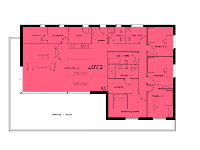 real estate - Genolier - Appartement sur plan 5.5 rooms