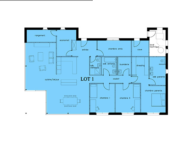 Bien immobilier - Genolier - Appartement sur plan 5.5 pièces