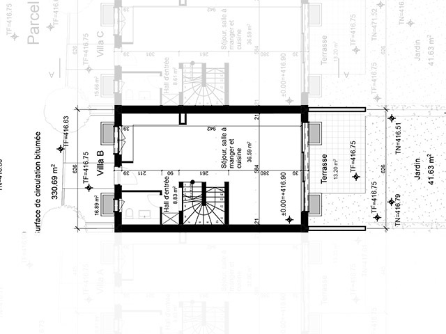 Vessy TissoT Immobilier : Villa contiguë 5.0 pi&egrave;ces