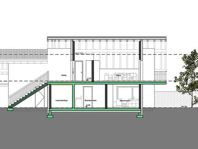 Bien immobilier - Saxon - Appartement 3.5 pi&egrave;ces