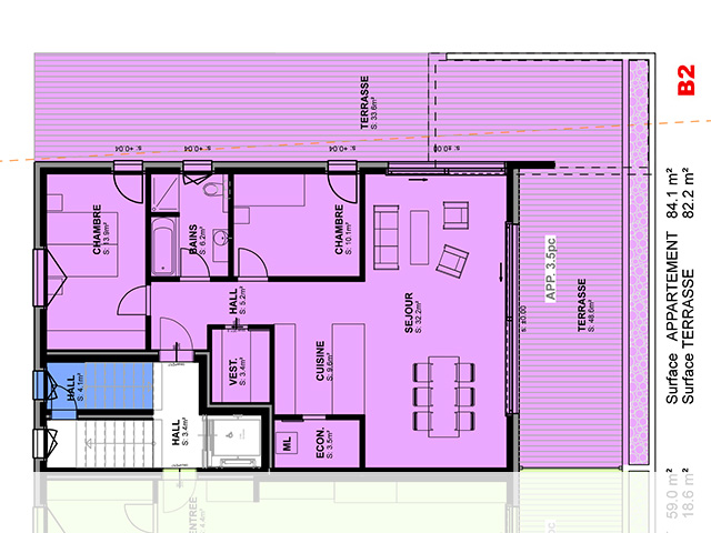 Cresuz - Magnifique Appartement 3.5 pièces - Vente immobilière