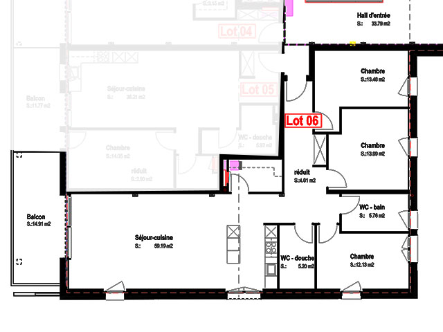 Châtel-St-Denis TissoT Immobiliare : Appartamento 4.5 rooms