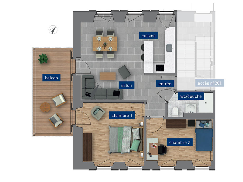 Domdidier TissoT Immobilier : Appartement 3.5 pièces