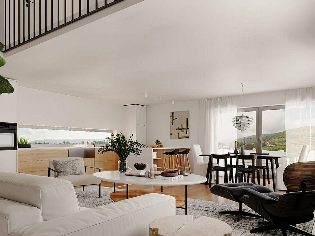 Bien immobilier - Cressier NE - Villa jumelle 6.5 pi&egrave;ces